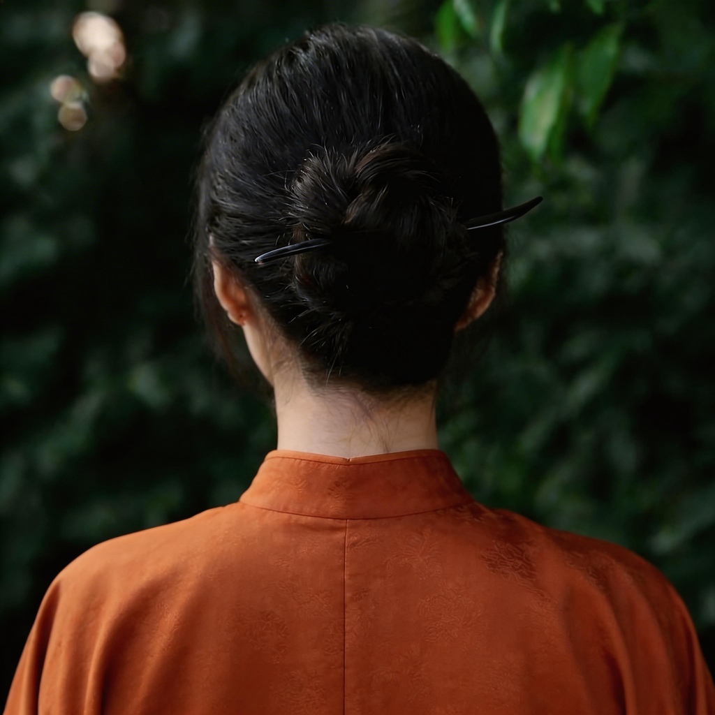 Handmade Hair Stick Ebony & Green Sandalwood | Free Custom Text Engraving